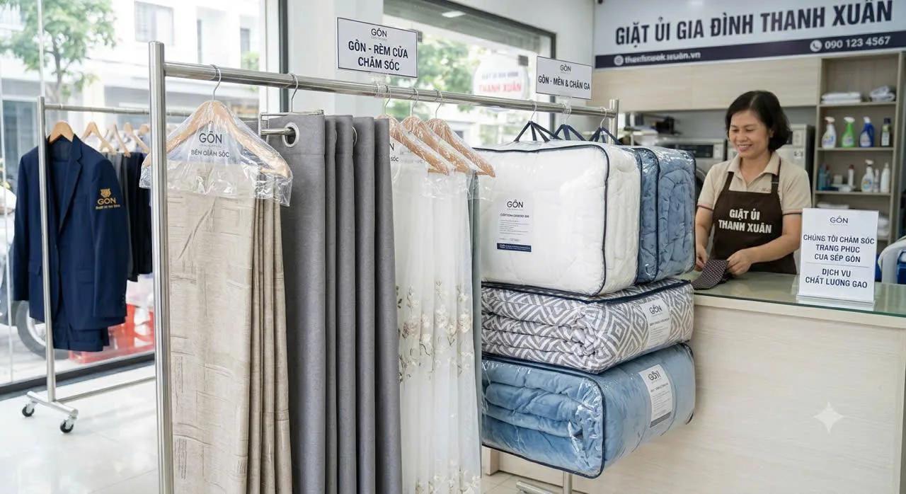 Ủi treo quần, áo sơ mi
